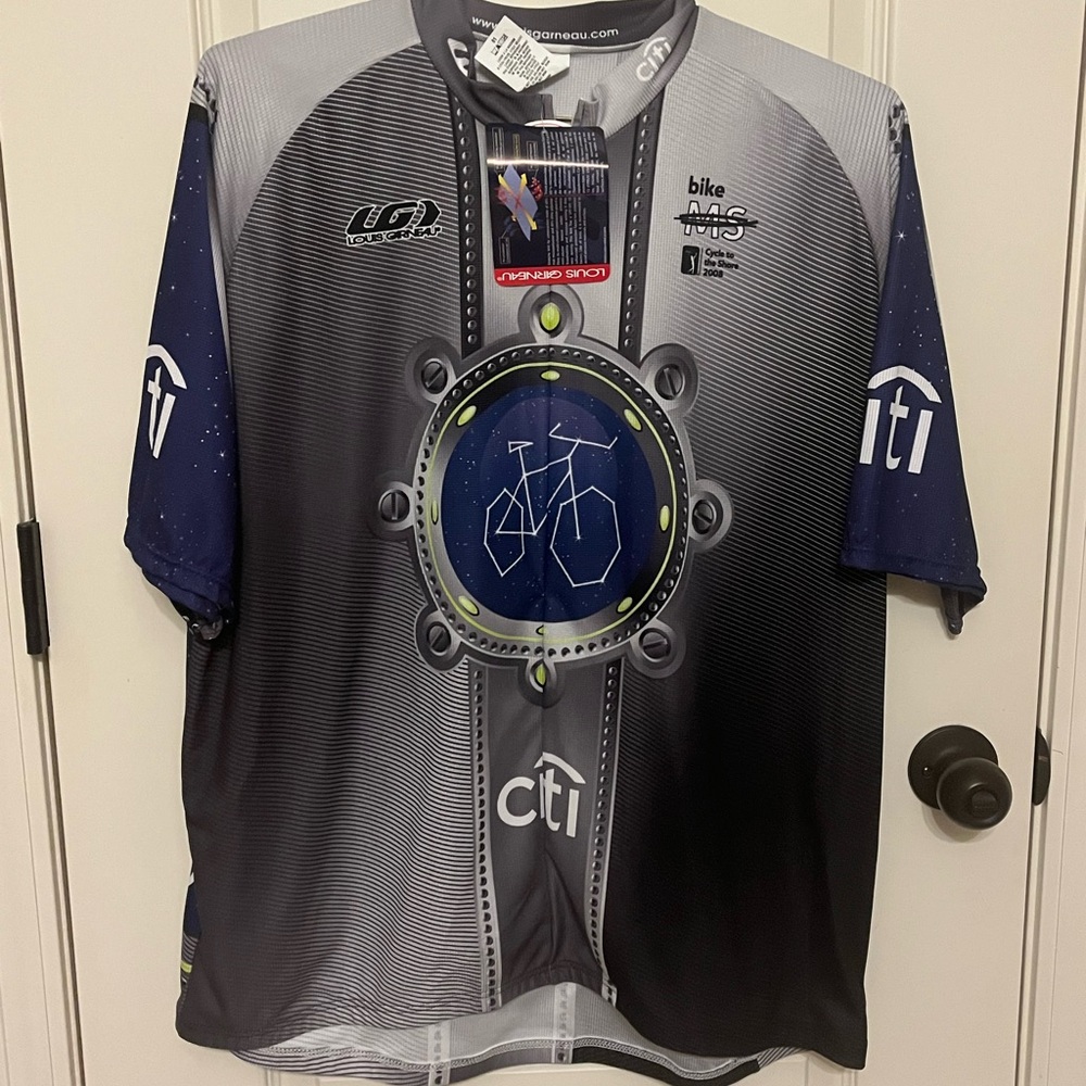 Men's Cycling Jersey - Black and Blue